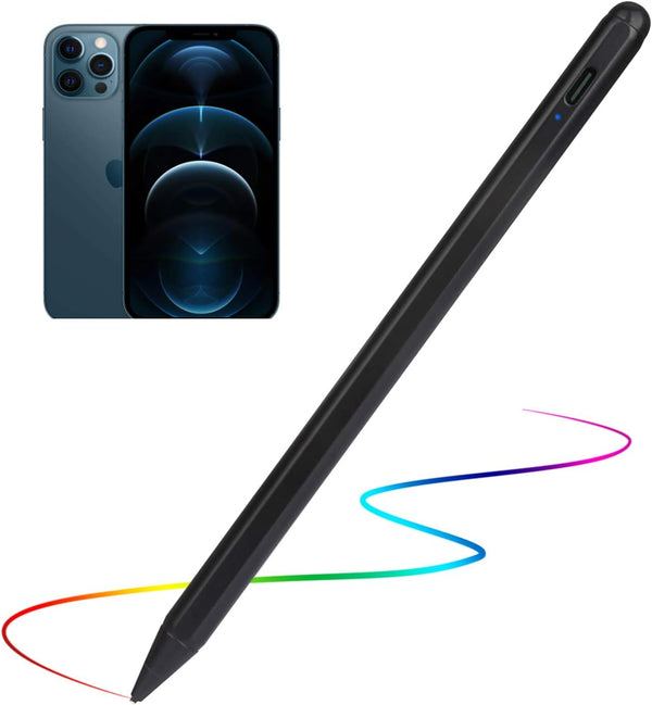 iPhone 15/14/13/12 Pro Max Stylus Pencil - Active Digital Pen Type C Recharge with 1.5mm Ultra Fine Tip for