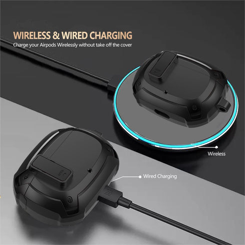 Beats Studio Buds/Studio Buds+ Case Cover 2021/2023, GARTOO Protective Case with Lock Clip and Cleaning Kit, Compatible