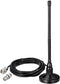 BINGFU 27MHz CB Radio Antenna Magnetic Base Soft Whip PL259 & BNC Male
