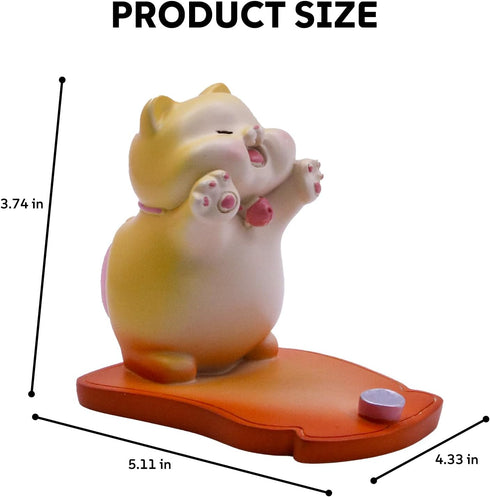 WCCDXGP Cute Cat Phone Holder Universal Cellphone & Tablet Stand Novelty Desk Accessory for Bedroom & Office