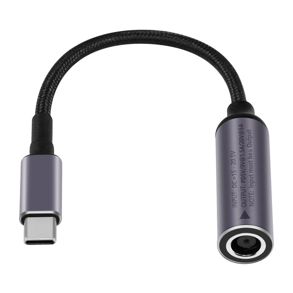 SinLoon PD 100W DC 7.4mm x 5.0mm Female Input to USB Type C Male Power Charging Cable, 100W DC7450 to Type C Cable