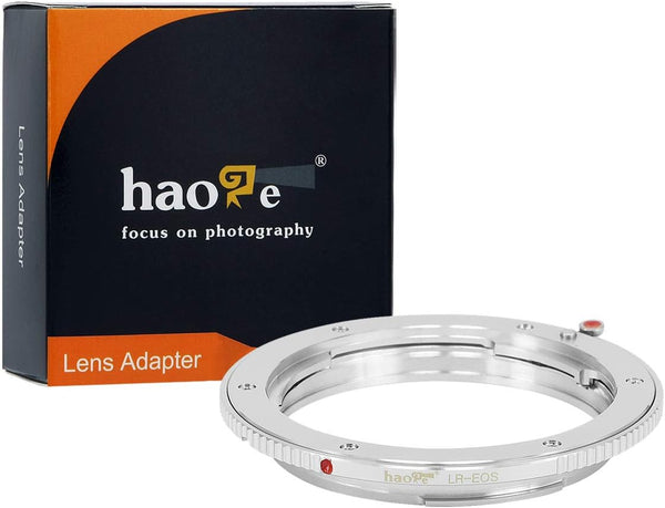 Haoge Lens Mount Adapter for Leica R LR Mount Lens to Canon EOS Rebel 80D 70D 60D 50D 550D 500D