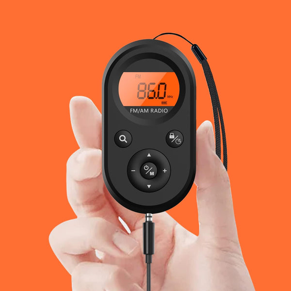 AM FM Portable Radio, Personal Pocket Radio Rechargeable with Best Reception, Long Battery Life, Small Digital
