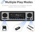 Classic Single Din Car Radio with Bluetooth, FM Radio, Hands-Free Calling, USB/SD/AUX Port, Remote Control