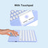 Wireless Keyboard with Touchpad, Ultra-Slim Portable Rechargeable Bluetooth Keyboard for OS Android Windows Devices