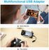 USB C to USB Adapter 2 Pack, USB Type C Male to USB A Female OTG Cable for iPhone 15 Pro Max, iPad, MacBook
