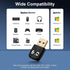 Radidi 6.0 11/10/8.1, USB Bluetooth Adapter for PC, Bluetooth Dongle Receiver EDR & BLE, Plug & Play for Windows