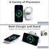 2024 Version 3 in 1 Wireless Super Fast Charging Station for iPhone, Apple Watch, AirPods, Magnetic Foldable Dock, White