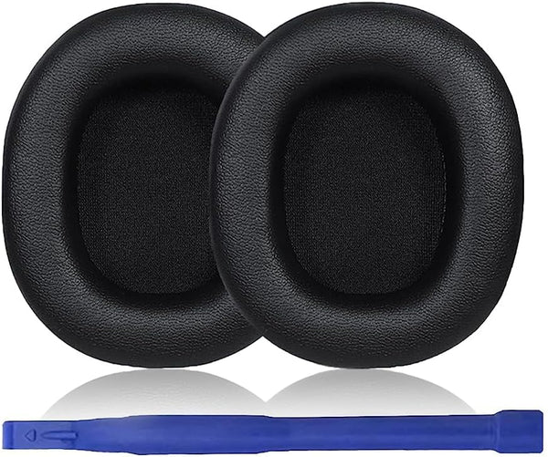 Replacement Ear Pads for ATH-SR30BT Headphones, Over-Ear Protein Leather Ear Pads Repair Parts (Black)