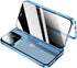 Anti-spy Screen iPhone 13 Pro Max Case, Metal Frame Lock + Magnetic Adsorption Anti-Peeping 360 Full Body Glass Case