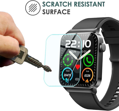6 Pack Compatible with Donerton T50S 1.85" Smart Watch Screen Protector Film for Uaue T50H 1.85 inch Smartwatch