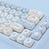PBT Keycaps - MOA Cute Keycaps for Mechanical Keyboard, 139 Keys, Dye-Sublimation Custom Set for Cherry MX Switches