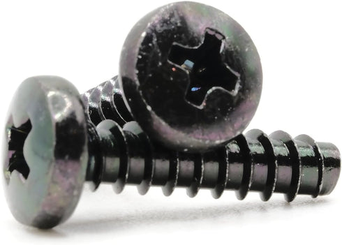 Replacement Screws 1 Set of Metric Screws (Model RS-198178) Pan Head - Philips Drive - Black Plated (Pack of 2)