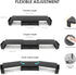 2 OPNICE Desk Organizers and Accessories, Dual Monitor Stand Riser with Drawer and Pen Holders, Desk Shelf Metal