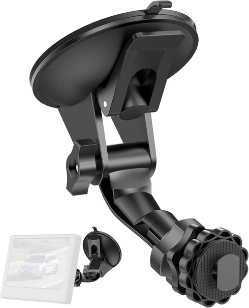 Large Dual Suction Cup Backup Camera Monitor Mount (7/9 inch) for Car Display, RVs, Trucks, and Vans