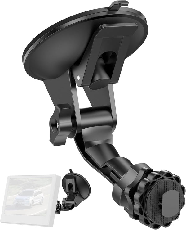 Large Dual Suction Cup Backup Camera Monitor Mount (7/9 inch) for Car Display, RVs, Trucks, and Vans