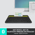 Logitech K480 Wireless Multi-Device Keyboard for Windows, macOS, iPadOS, Android, Bluetooth, Compact (Black)