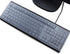 (2 Pack) Universal Clear Anti-Dust Keyboard Skin Protector Cover for 104/107 Keys Standard Desktop Keyboard