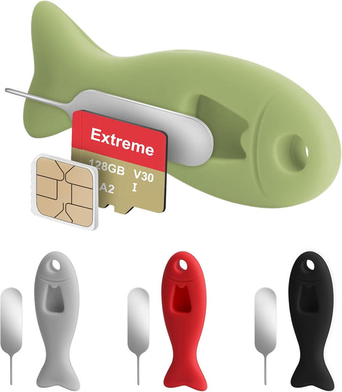 4 Pack SIM Card Removal Tool with Built-in SIM Card Storage -