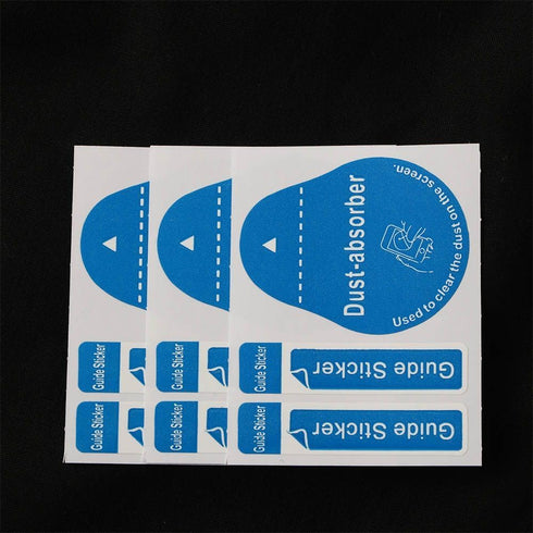 generic 50/100/200pcs Phone,2.05'' 1.73''(50pcs) Dust Removal Stickers Screen Cleaning Decals Dusting Stickers