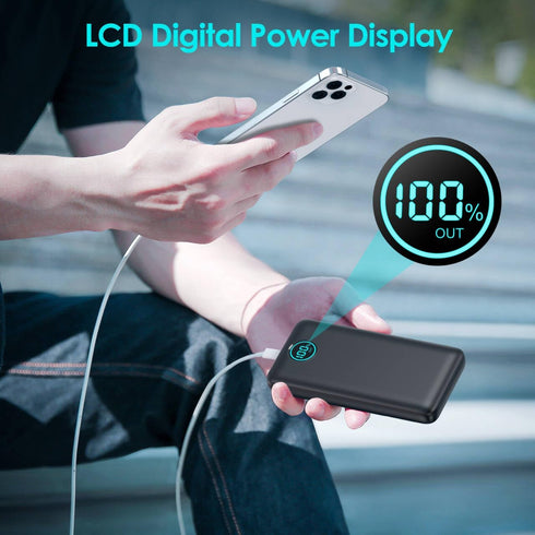 Pxwaxpy 40,800mAh Bank,25W 4.0 Pack 17/16/15/14,Android Portable Charger Power PD QC Fast Charging Portable Phone