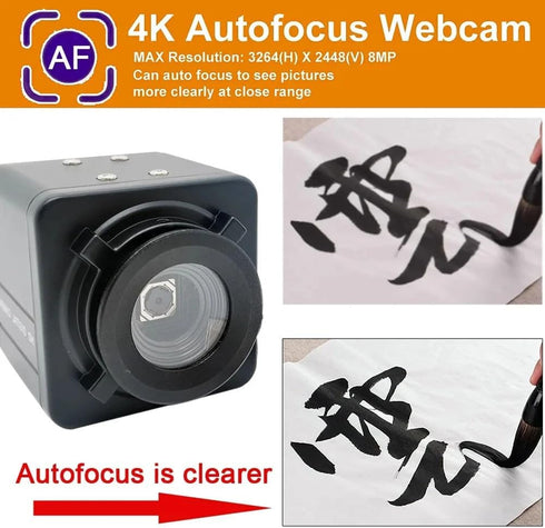 Yaregelun 4K 8MP IMX179 Industrial USB Webcam PC Laptops Video Autofocus USB Camera Sensor OTG UVC Plug & Play