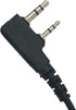 2-Way Radio Earpiece D Shape Loop Ring Headset for Baofeng, Retevis, Kenwood 2 Pin Walkie Talkies