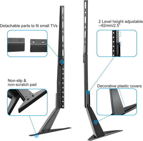 suptek 22-65 inches 800x400mm 110lbs Universal TV Stand Table Top Replacement TV Legs for LCD Flat&Curved Screen TV
