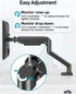 MOUNT PRO 13 32 inch 4.4 22lbs Clamp/Grommet 75/100mm Single Monitor Arm Desk Mount Fits to Computer Screens, Holds