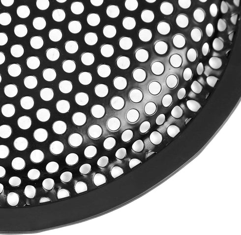 X AUTOHAUX 8 Inch Car Audio Speaker Subwoofer Metal Black Waffle Grill Cover Protector