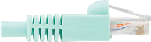 Tripp Lite Cat6a 10G Ethernet Cable, Aqua, 3 Feet, Snagless Molded UTP