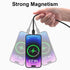 3 in 1 Magnetic Charging Cable (3 Pack: 3.3/6.6/6.6ft) - Fast 3A Charger for Lightning/USB-C/Micro-USB Devices - Black