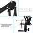 Cabilock 1/4 Inch Metal Webcam Clamp Stand with Adjustable Scissor Arm, Desktop Camera Holder with Screw, Black