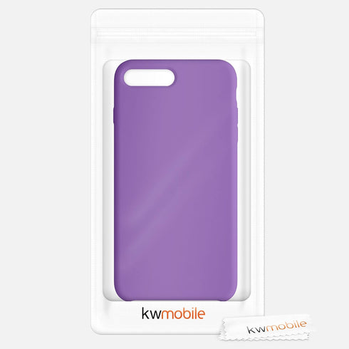 kwmobile Case for Apple iPhone 7 Plus/iPhone 8 Plus, TPU Silicone Phone Cover with Soft Finish, Orchid Purple
