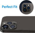 iPhone 12 Pro Max Camera Lens Protector - 9H Tempered Glass, Shockproof Cover, Anti-Scratch - 3 Pcs Graphite, 6.7 inch.
