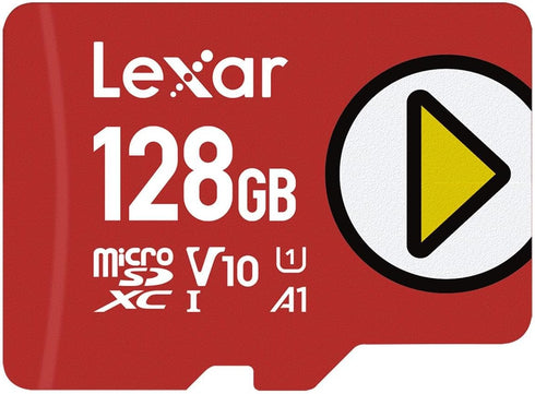 Lexar 128GB PLAY microSDXC Memory Card, UHS-I, C10, V10, A1, Full-HD & 4K Video, Expanded Storage for Nintendo-Switch