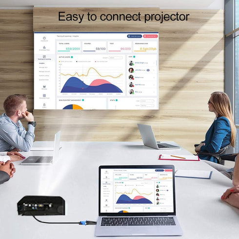 heaven2017 1080P HDMI to VGA HD Video Audio Adapter Converter for Computer Projector Black