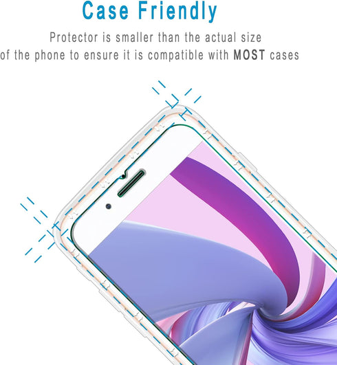 HPTech Tempered Glass Screen Protector (2 Pack) for iPhone 8 Plus, 7 Plus, 6S Plus, 6 Plus, 5.5-Inch