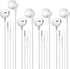 Wired Earbuds Headphones 4 Pack, 3.5mm Jack Ear Buds with Microphone, Compatible with Computer Laptop iPad Android