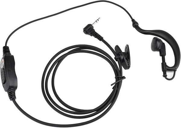 1 Pin G Shape Walkie Talkie Earpiece Headset for Motorola Talkabout (2 pcs) - MH230R MR350R T200 T260 T460 T600 T800