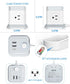 BEVA 5ft 4 3 Power Strip with USB - Long Extension Cord Desktop Charging Station, Power Strip Cube with Outlets and USB