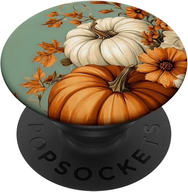 Standard PopGrip - Autumn Flower Fall Pumpkin Floral