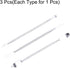 MECCANIXITY 3pcs Metal Spudger Kit Mini Crowbar Flat Head Stainless Steel Pry Bar Tools for Mobile Phone Repair