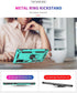 Samsung Galaxy Note 10 Case with HD Screen Protectors, Military-Grade Metal Ring Holder, Shockproof Cover Green