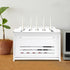 Wensdr Upgrade Router Shelf Storage, Networking Router Stand, Freestand & Wall Mounted Router Storage Box, Modem Cable