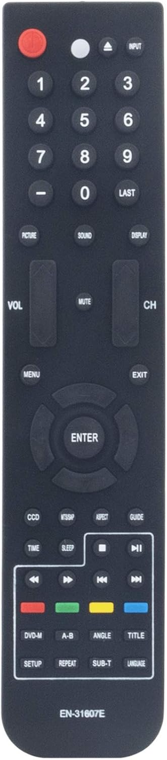 EN-31607E Replacement Remote Control for Element TV Models 40LE45S ELCHS192 ELCHS262 ELCHS322