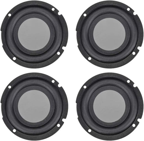 uxcell 4Pcs 2 Inches 57mm Passive Radiator Bass Speaker Rubber Vibration Plate for Subwoofer DIY Repair