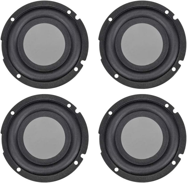 uxcell 4Pcs 2 Inches 57mm Passive Radiator Bass Speaker Rubber Vibration Plate for Subwoofer DIY Repair