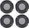 uxcell 4Pcs 2 Inches 57mm Passive Radiator Bass Speaker Rubber Vibration Plate for Subwoofer DIY Repair