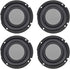uxcell 4Pcs 2 Inches 57mm Passive Radiator Bass Speaker Rubber Vibration Plate for Subwoofer DIY Repair
